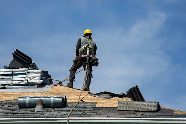 Professional Roof Replacement technician working in Cragsmoor, NY